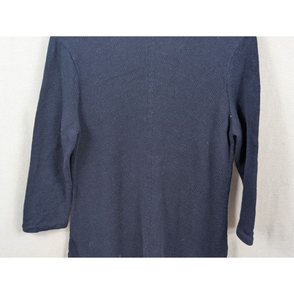 Lauren Ralph Lauren V-Neck Knit Sweater Navy Blue Women's Size XL - Picture 13 of 14